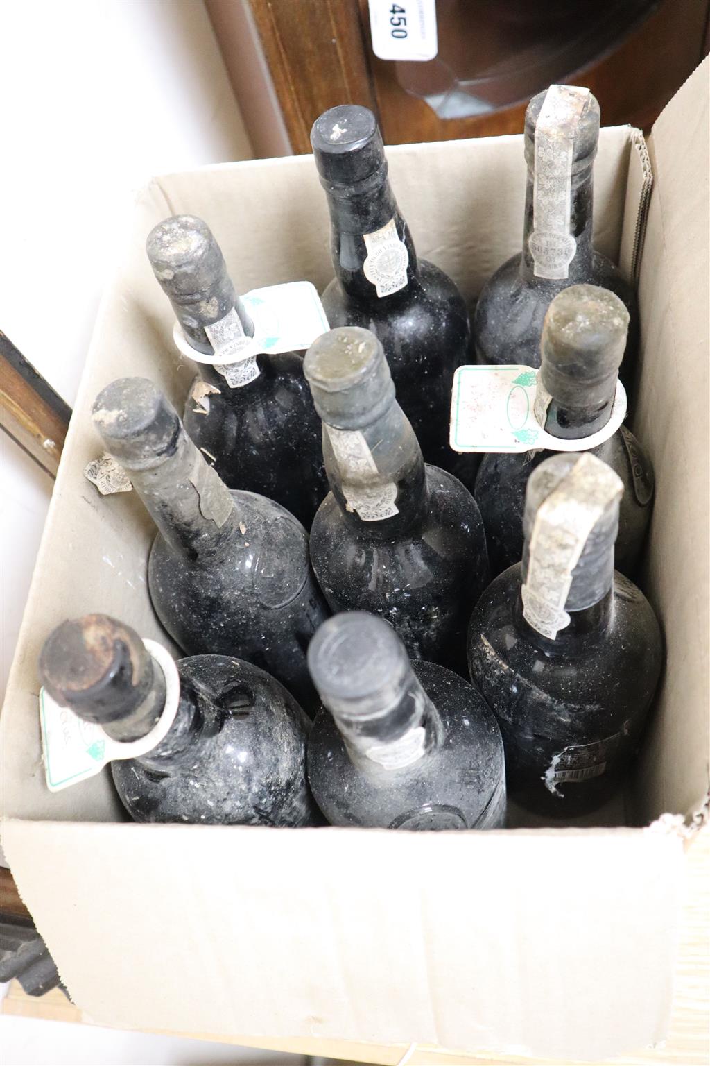 Nine bottles of vintage Port to include Dows 1975 (2)